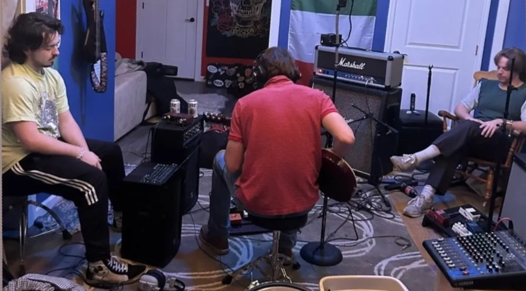 Studio recording setup