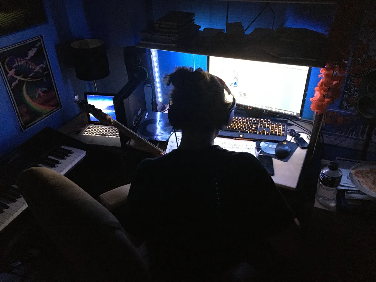 Music production workspace